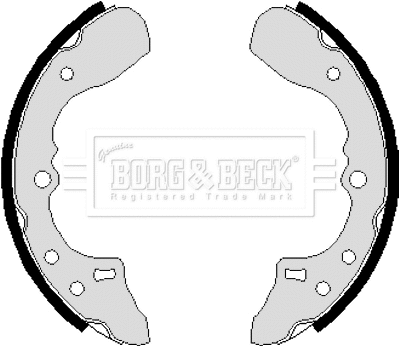 BBS6120 BORG & BECK Комплект тормозных колодок (фото 1)
