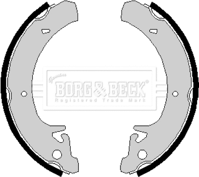 BBS6133 BORG & BECK Комплект тормозных колодок (фото 1)