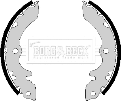 BBS6136 BORG & BECK Комплект тормозных колодок (фото 1)