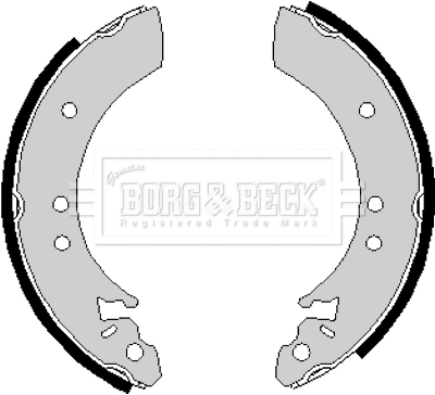BBS6143 BORG & BECK Комплект тормозных колодок (фото 1)
