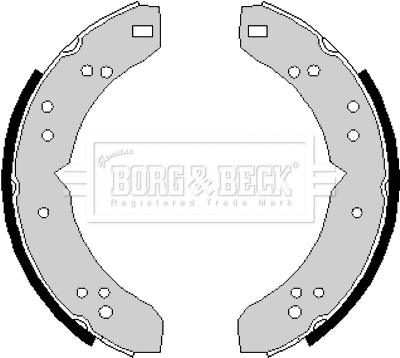 BBS6150 BORG & BECK Комплект тормозных колодок (фото 1)