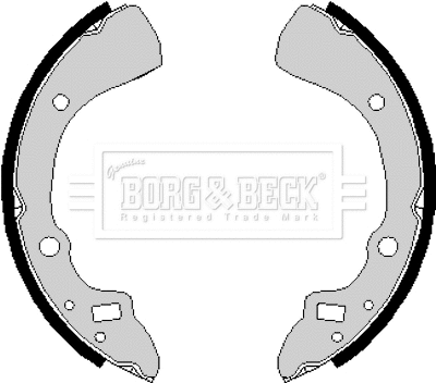 BBS6166 BORG & BECK Комплект тормозных колодок (фото 1)