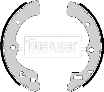 BBS6167 BORG & BECK Комплект тормозных колодок (фото 1)