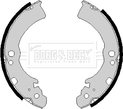 BBS6168 BORG & BECK Комплект тормозных колодок (фото 1)