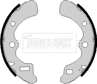 BBS6169 BORG & BECK Комплект тормозных колодок (фото 1)