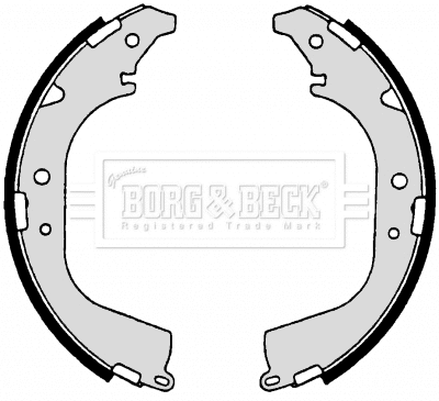 BBS6182 BORG & BECK Комплект тормозных колодок (фото 1)