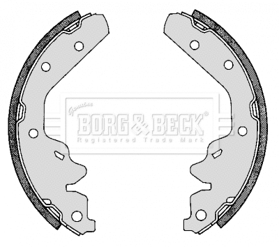 BBS6188 BORG & BECK Комплект тормозных колодок (фото 1)