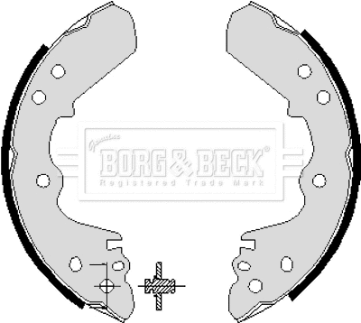 BBS6196 BORG & BECK Комплект тормозных колодок (фото 1)