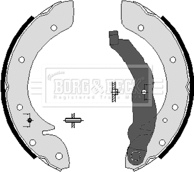 BBS6207 BORG & BECK Комплект тормозных колодок (фото 1)