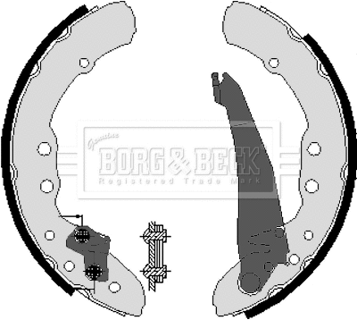 BBS6212 BORG & BECK Комплект тормозных колодок (фото 1)
