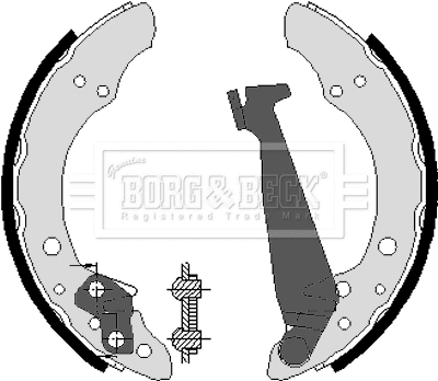 BBS6213 BORG & BECK Комплект тормозных колодок (фото 1)