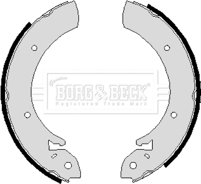 BBS6214 BORG & BECK Комплект тормозных колодок (фото 1)