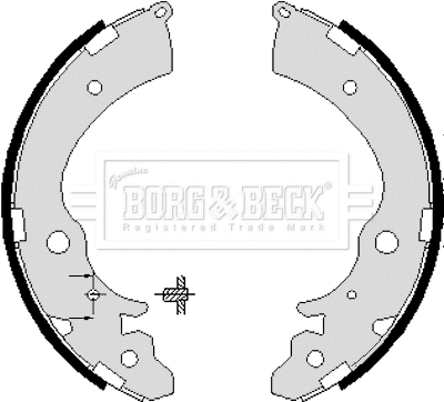 BBS6218 BORG & BECK Комплект тормозных колодок (фото 1)