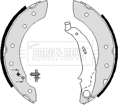 BBS6233 BORG & BECK Комплект тормозных колодок (фото 1)