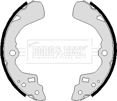 BBS6236 BORG & BECK Комплект тормозных колодок (фото 1)