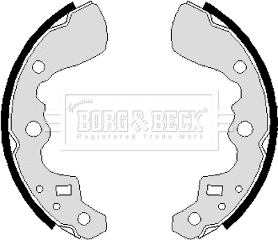 BBS6237 BORG & BECK Комплект тормозных колодок (фото 1)