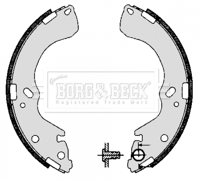 BBS6277 BORG & BECK Комплект тормозных колодок (фото 1)