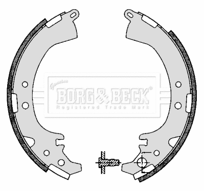 BBS6292 BORG & BECK Комплект тормозных колодок (фото 1)