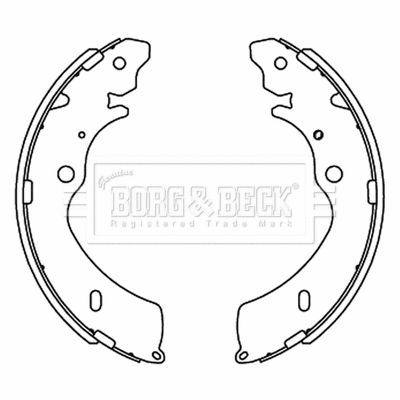 BBS6505 BORG & BECK Комплект тормозных колодок (фото 1)