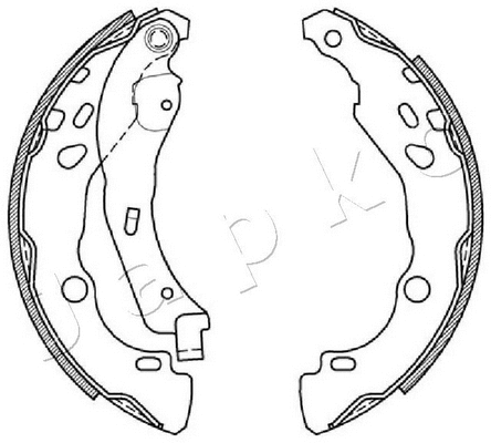 550602 JAPKO Комплект тормозных колодок (фото 1)