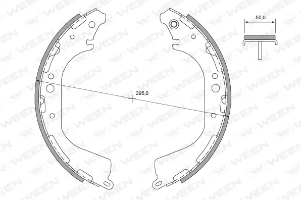 152-2394 WEEN Комплект тормозных колодок (фото 1)