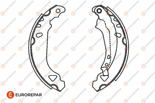 1643195080 EUROREPAR Комплект тормозных колодок (фото 1)