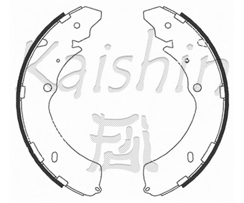 K4467 KAISHIN Комплект тормозных колодок (фото 1)