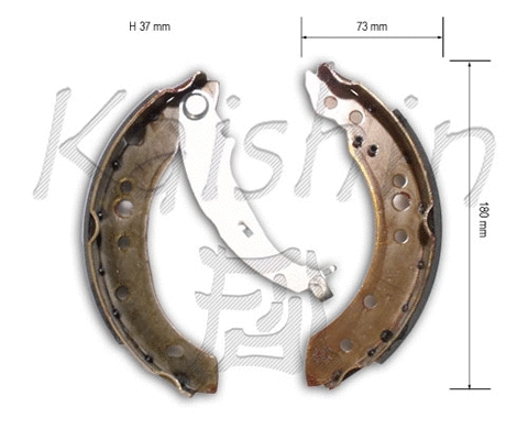 K6737 KAISHIN Комплект тормозных колодок (фото 1)