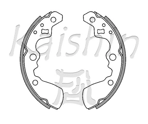 K9933 KAISHIN Комплект тормозных колодок (фото 1)