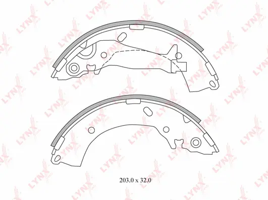 BS-3600 LYNXAUTO Комплект тормозных колодок (фото 1)