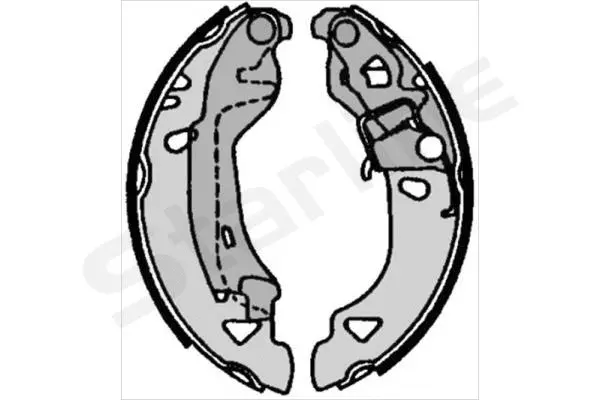 BC 07080 STARLINE Комплект тормозных колодок (фото 1)