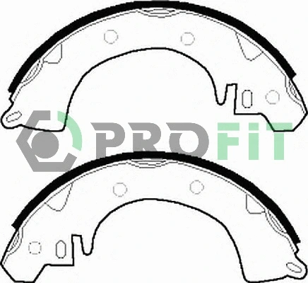 5001-0228 PROFIT Комплект тормозных колодок (фото 1)