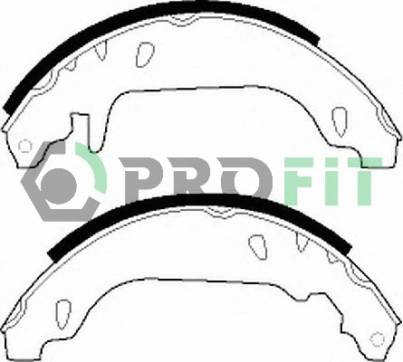 5001-0243 PROFIT Комплект тормозных колодок (фото 1)