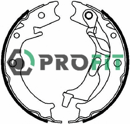 5001-4017 PROFIT Комплект тормозных колодок (фото 1)