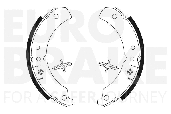 58492725031 EUROBRAKE Комплект тормозных колодок (фото 1)