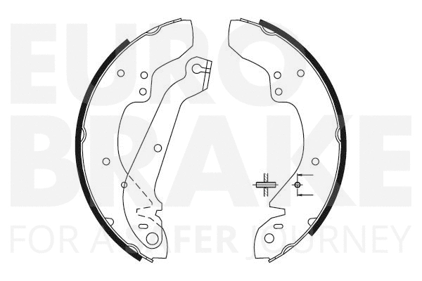 58492725358 EUROBRAKE Комплект тормозных колодок (фото 1)