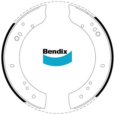 BS1092 BENDIX Комплект тормозных колодок (фото 1)