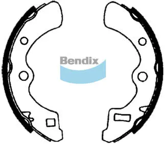 BS1393 BENDIX Комплект тормозных колодок (фото 1)