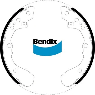 BS1409 BENDIX Комплект тормозных колодок (фото 1)
