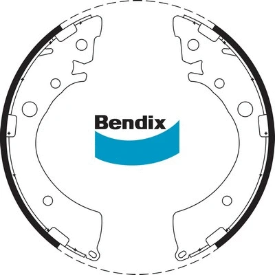 BS1614 BENDIX Комплект тормозных колодок (фото 1)