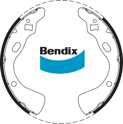 BS1664 BENDIX Комплект тормозных колодок (фото 1)
