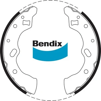 BS1696 BENDIX Комплект тормозных колодок (фото 1)