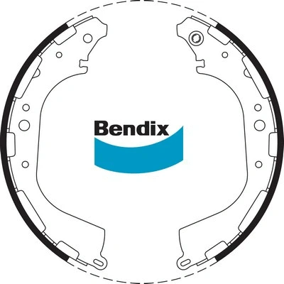 BS1726 BENDIX Комплект тормозных колодок (фото 1)