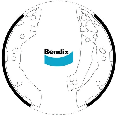 BS1739 BENDIX Комплект тормозных колодок (фото 1)