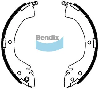BS1760 BENDIX Комплект тормозных колодок (фото 1)