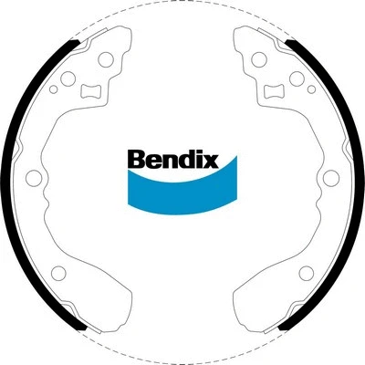 BS5006 BENDIX Комплект тормозных колодок (фото 1)