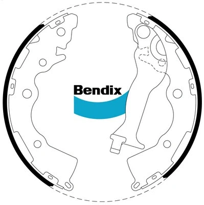 BS5014 BENDIX Комплект тормозных колодок (фото 1)