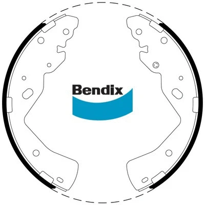 BS5023 BENDIX Комплект тормозных колодок (фото 1)