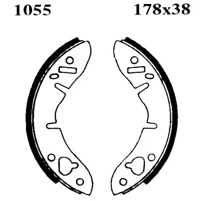 01055 BSF Комплект тормозных колодок (фото 1)