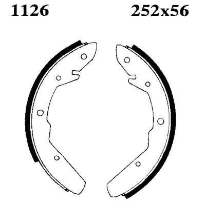 01126 BSF Комплект тормозных колодок (фото 1)